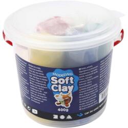 Herlitz Plastilina Soft Clay, Galeata Cu 5 Culori Standard Asortate, H: 9, 5 Cm, D: 10 Cm, 80 G/culoare (78690) - officeclass