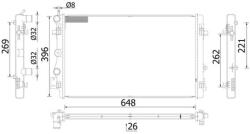 MAHLE Chladič motora MAHLE CR 2425 000S (CR 2425 000S)