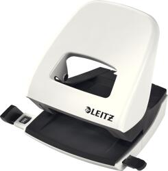 Leitz Perforator metalic, 30 coli, LEITZ 5008 - alb perla (L-50081001)