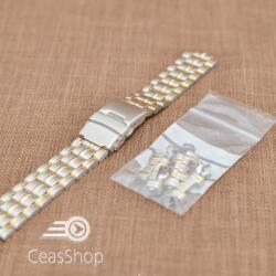  Bratara metalica bicolora reglabila 18-22mm - 40883 - ceas-shop - 84,00 RON