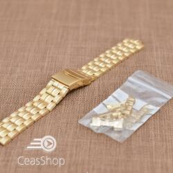  Bratara metalica aurie reglabila 18-22mm - 40882 - ceas-shop - 104,00 RON