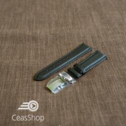  Curea piele vitel captusita deployant simplu neagra 22mm - 42867 - ceas-shop - 65,00 RON