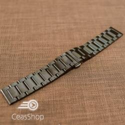  Bratara metalica neagra deployant 22mm- 50554