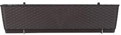 Prosperplast Jardiniera decorativa, Prosperplast, imitatie ratan, suport, maro, 49.2x17.2x17.4 cm (DRL500PW-440U)