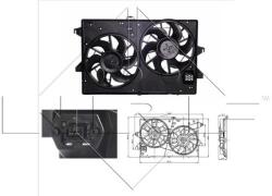 NRF Ventilátor chladenia motora NRF 47003 (47003)