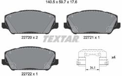 TEXTAR Sada brzdových platničiek kotúčovej brzdy TEXTAR 2272001 (2272001)