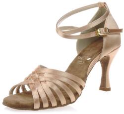 Artis női tánccipő - DL-26 világos testszínű 6 cm Flare Méret: 37