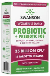 Swanson Women's Daily Probiotic + Prebiotic FOS / 60 Vcaps
