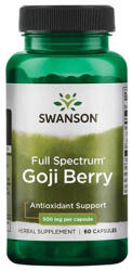 Swanson Goji Berry /Wolfberry/ 500mg. / 60 Caps