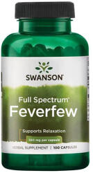 Swanson Feverfew 380mg. / 100 Caps