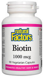 Natural Factors Biotin 1000mcg. / 90 Vcaps