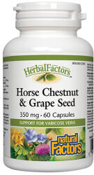 Natural Factors Horse Chestnut With Grape Seed Extract / 350 mg / 60 Capsules