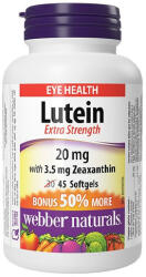 Webber Naturals Lutein 20 mg + Zeaxanthin 3.5 mg / 45 Softgels
