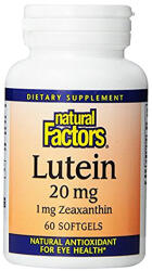 Natural Factors Lutein 20mg / 60Softgels