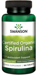 Swanson Certified Organic Spirulina 500mg. / 180 Tabs