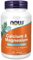 NOW Calcium + Magnesium / 100 Tabs