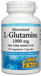 Natural Factors Micronized L-Glutamine / 90Vcaps