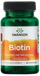 Swanson Biotin 5000mcg / 30 Caps