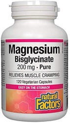 Natural Factors Magnesium Bisglycinate 200 mg / 120 Vcaps