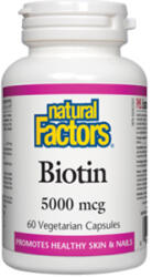 Natural Factors Biotin 500mcg / 60Vcaps