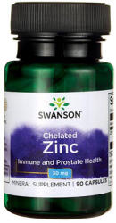 Swanson Chelated Zinc 30mg. / 90 Caps