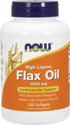 NOW High Lignan Flax Oil 1000mg. / 120 Softgels