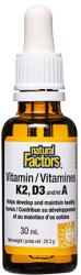 Natural Factors Liquid Vitamin K2 + A + D3 / 30 ml