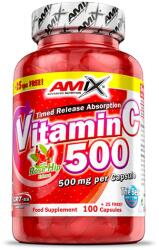 Amix Nutrition Vitamin C /with Rose Hips/ 500mg. / 125 Caps