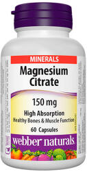 Webber Naturals Magnesium Citrate 150 mg High Absorption / 60 Caps