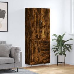 vidaXL Висок шкаф, опушен дъб, 69, 5x34x180 см, инженерно дърво (3198110)