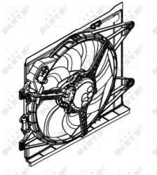 NRF Ventilátor chladenia motora NRF 47597 (47597)