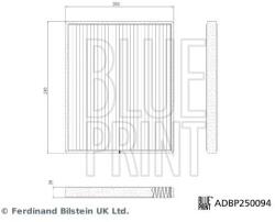 BLUE PRINT Filtru, aer habitaclu BLUE PRINT ADBP250094 (ADBP250094)