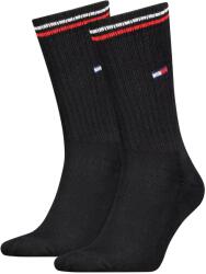 Tommy Hilfiger Tommy Hilfiger, Hosszú szárú logós zokni szett - 2 pár, Fekete, 39-42 (701228176-003-39-42)