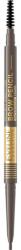 Eveline Cosmetics Micro Precise водоустойчив молив за вежди с четка 2 в 1 цвят 01 Taupe 4 гр