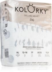 Kolorky Deluxe Velvet Dots еднократни пелени размер XL 12-16 kg 17 бр