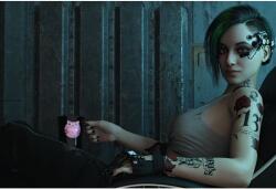  Poszter Judy Alvarez In Cyberpunk 2077, 61x90 cm, poszter1619, többszínű (poster1619)