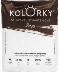 Kolorky Deluxe Velvet Pants Night Sleepy scutece de unică folosință tip chiloțel pentru noapte XL 12-16 kg 17 buc