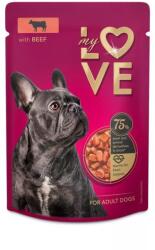 My Love -My Love teljes értékű, szaftos alutasakos eledel felnőtt kutyáknak Marha 100g