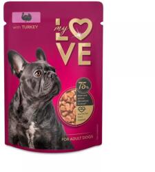My Love teljes értékű, szaftos alutasakos eledel felnőtt kutyáknak Pulyka 100g