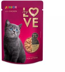 My Love teljes értékű, szaftos alutasak kismacskák számára Csirkével 85g - grandopet