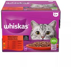 Whiskas Klasszikus Ételek teljes értékű nedves eledel felnőtt macskáknak 12 x 85 g (1, 02 kg) - grandopet
