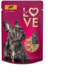 My Love teljes értékű, szaftos alutasakos eledel felnőtt kutyáknak Máj 100g