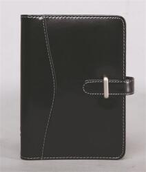 SATURNUS Kalendárium, gyűrűs, betétlapokkal, M , műbőr, SATURNUS, 437 , fekete (NKM437KF) - papirdepo