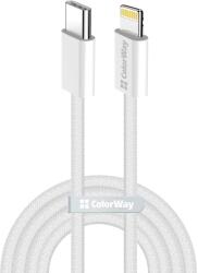 ColorWay USB 2.0 Type C Lightning Töltő/adat Szürke 1m CW-CBPDCL061-GR (CW-CBPDCL061-GR)