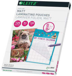 Leitz Meleglamináló fólia, 125 mikron, A4, matt, LEITZ " iLam" (16926)