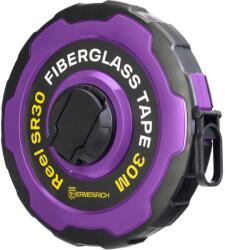 Levenhuk Ролетка Ermenrich Reel SR30 purple, 30m, фибростъкло, непромокаема, двойна скала, гумиран кожух (Reel SR30 purple)