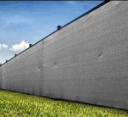  Belátásgátló árnyékoló háló szürke 1, 5x25 m, UV-álló, sűrű 200g/m2, 98% takarás