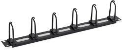 TRITON Inele organizatoare de cabluri , 1U, 5 x big click-in ring, oval holes (RAB-VP-X16-A1)