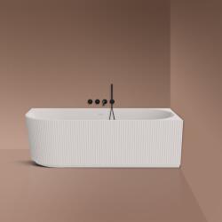 Oltens Hamnes cadă de colț 170x80 cm ovală alb 11009000 (11009000)