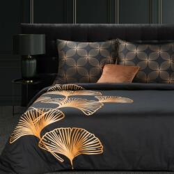  Szatén ágynemű 160x200 Victoria 10 fekete arany geometria Limitált kollekció Eurofüggöny